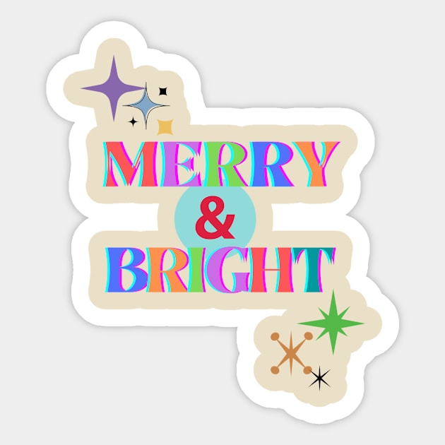 MERRY & BRIGHT Sticker by Ivy League